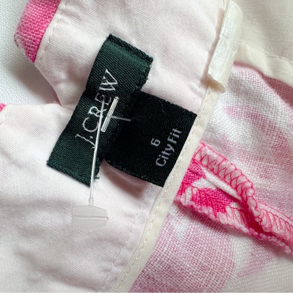 J crew white/ pink printed “city fit” chino shorts ❤️ - Picture 5 of 6